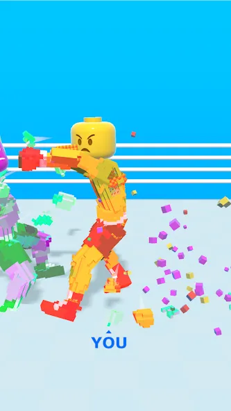 Block Fighter: Boxing Battle (Блок Файтер)  [МОД Много денег] Screenshot 2