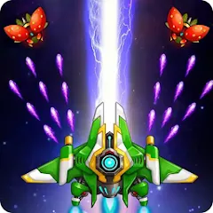 Взломанная Galaxy Attack - space shooting (Гэлакси Атак)  [МОД Много денег] - последняя версия apk на Андроид