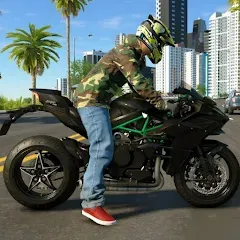 Взломанная Kawasaki Ninja H2r Games 3D (Кавасаки Ниндзя 2р Игры 3D)  [МОД Unlimited Money] - последняя версия apk на Андроид