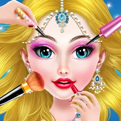 Скачать взломанную Doll Makeover - Fashion Queen (Игры по макияжу для девочек)  [МОД Unlocked] - последняя версия apk на Андроид