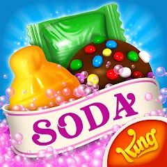 Взломанная Candy Crush Soda Saga (Кенди Краш Сода Сага)  [МОД Mega Pack] - полная версия apk на Андроид