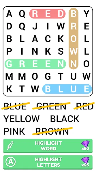 Word Search Puzzle Game  [МОД Все открыто] Screenshot 2