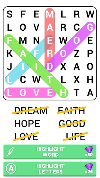 Word Search Puzzle Game  [МОД Все открыто] Screenshot 3