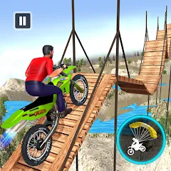 Скачать взлом Bike Stunt Game: Tricks Master  [МОД Menu] - стабильная версия apk на Андроид