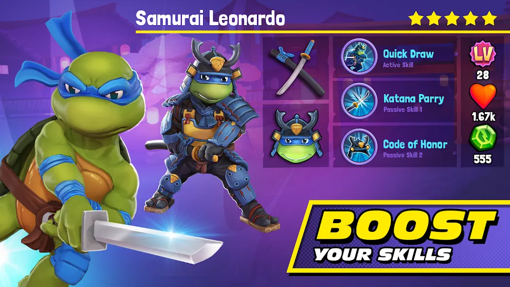 TMNT: Mutant Madness (ТМНТ)  [МОД Unlimited Money] Screenshot 2