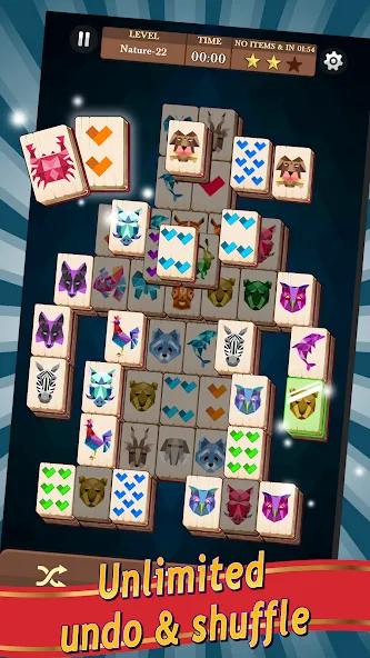 Mahjong (Маджонг)  [МОД Много монет] Screenshot 2