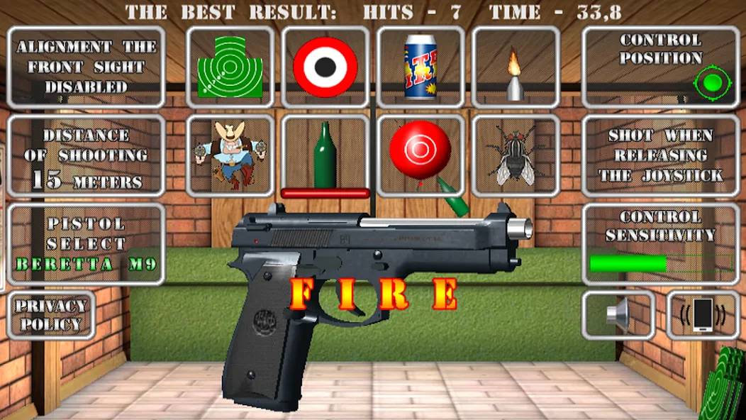 Pistol shooting. Desert Eagle (Пистолет стрельбы симулятор)  [МОД Бесконечные монеты] Screenshot 1