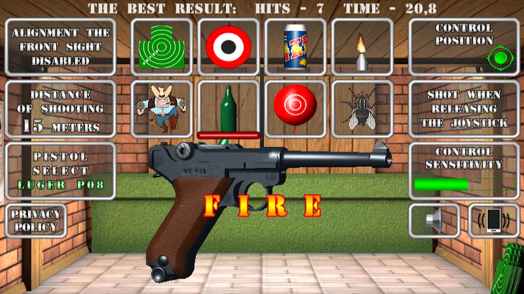 Pistol shooting. Desert Eagle (Пистолет стрельбы симулятор)  [МОД Бесконечные монеты] Screenshot 3