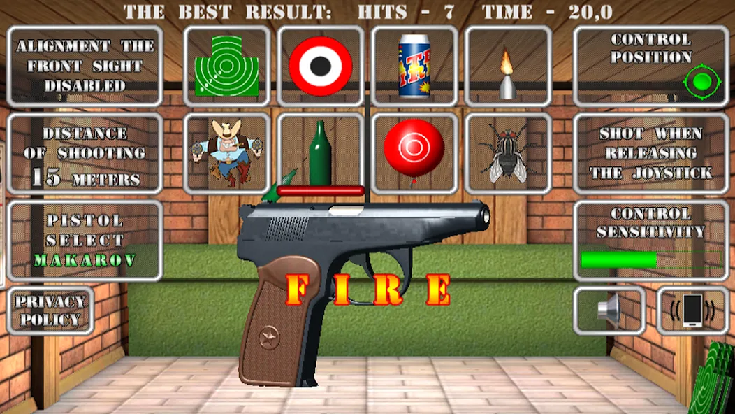 Pistol shooting. Desert Eagle (Пистолет стрельбы симулятор)  [МОД Бесконечные монеты] Screenshot 4