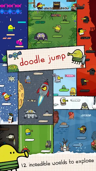 Doodle Jump (Дудл Джамп)  [МОД Бесконечные монеты] Screenshot 2