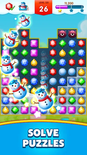 Jewels Legend - Match 3 Puzzle (Джуэл Легенд)  [МОД Mega Pack] Screenshot 2