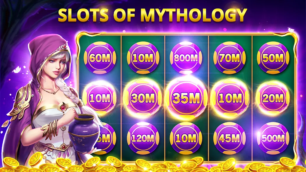 Slots Myth - Slot Machines  [МОД Много денег] Screenshot 2