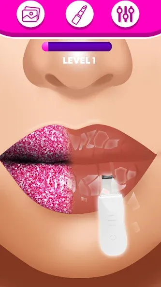 Lip Art Makeup Beauty Game  [МОД Unlimited Money] Screenshot 5