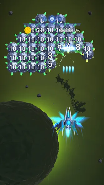 Dust Settle 3D - Galaxy Attack (Даст Сеттл 3Д)  [МОД Много денег] Screenshot 2