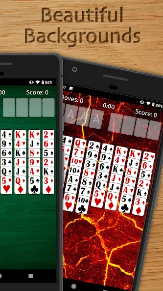 FreeCell Solitaire Classic (Фрисел Солитер Классик)  [МОД Много денег] Screenshot 2