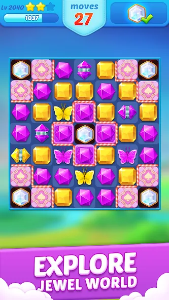 Jewel Crush™ - Match 3 Legend  [МОД Unlocked] Screenshot 4