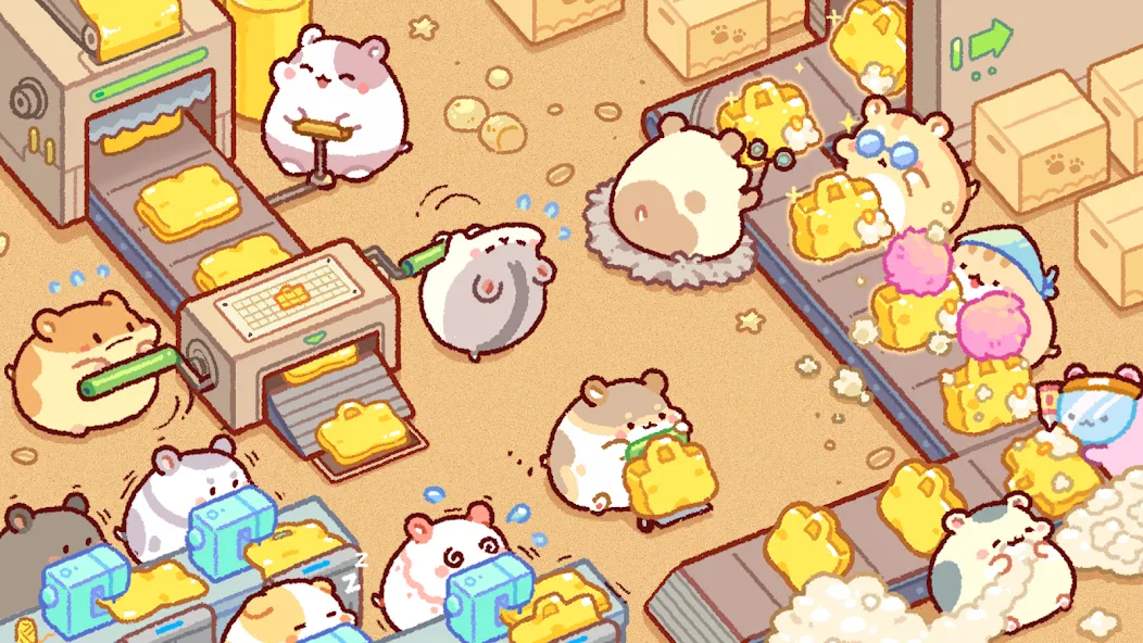 Hamster Bag Factory : Tycoon (Хэмстер сумка фабрика)  [МОД Все открыто] Screenshot 1