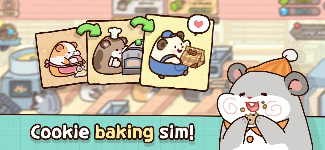 Hamster Cookie Factory  [МОД Меню] Screenshot 1