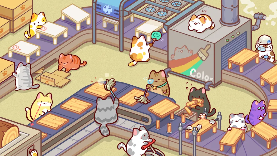 Kitty Cat Tycoon (Китти Кэт Тайкун)  [МОД Unlocked] Screenshot 4