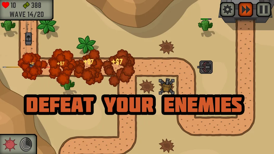 Tactical War: Tower Defense  [МОД Бесконечные монеты] Screenshot 5