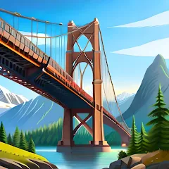 Взломанная Bridgezz: Bridge Construction (Бриджзз)  [МОД Много монет] - полная версия apk на Андроид