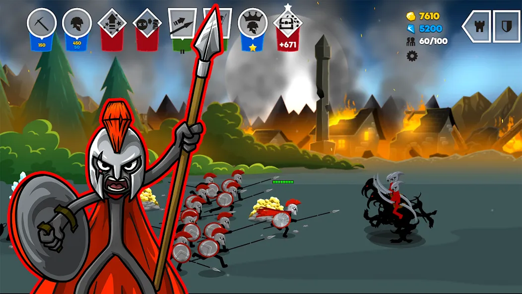 Stick War: Saga (Стик Вар 3)  [МОД Unlocked] Screenshot 3