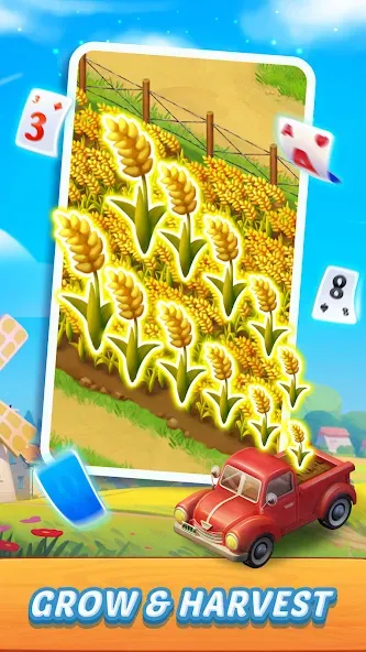 Solitaire Farm Adventure (Солитер)  [МОД Unlocked] Screenshot 5