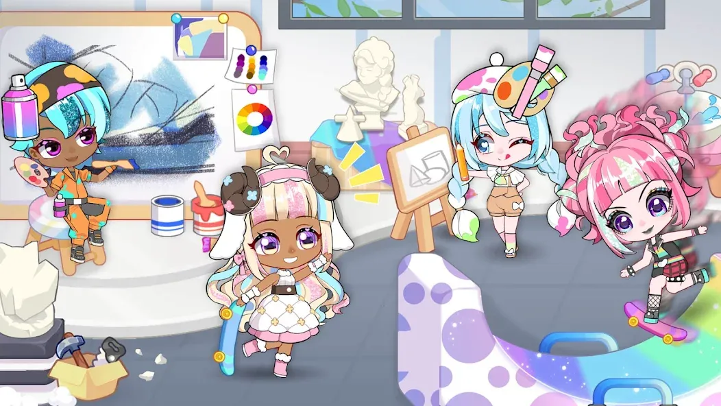 Chibi Doll: My School (Чиби Долл)  [МОД Mega Pack] Screenshot 5