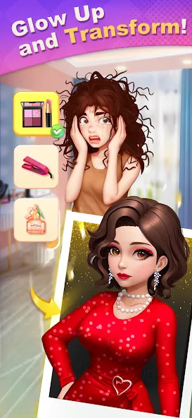 Merge Lover: Story & Makeover (Мердж Ловер)  [МОД Unlocked] Screenshot 2