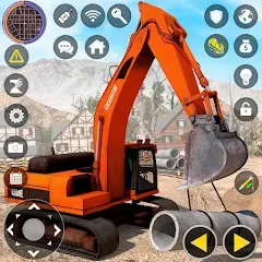 Скачать взлом Construction Excavator Game 3D  [МОД Mega Pack] - последняя версия apk на Андроид