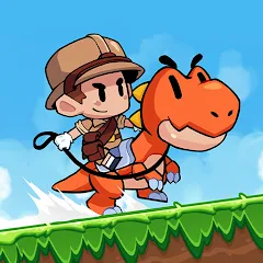 Скачать взломанную Super Meno - Jungle Platform (упер Мено)  [МОД Много монет] - стабильная версия apk на Андроид