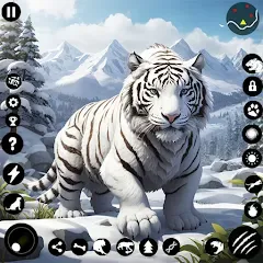 Скачать взлом Arctic White Tiger Family Sim  [МОД Mega Pack] - стабильная версия apk на Андроид