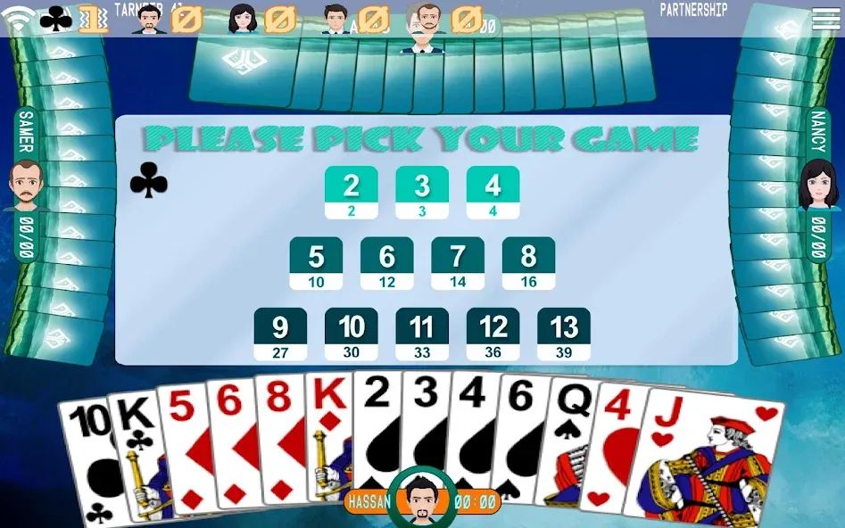 Golden Card Games Tarneeb Trix (Голден Кард Геймс Тарниб Трикс)  [МОД Бесконечные монеты] Screenshot 4