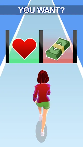 Girl Run 3D - Fun Running Game (девушка бежит)  [МОД Бесконечные монеты] Screenshot 1