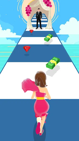 Girl Run 3D - Fun Running Game (девушка бежит)  [МОД Бесконечные монеты] Screenshot 4