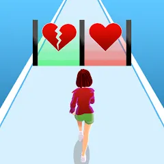 Скачать взломанную Girl Run 3D - Fun Running Game (девушка бежит)  [МОД Бесконечные монеты] - полная версия apk на Андроид