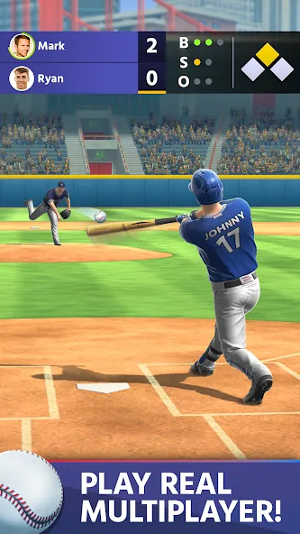 Baseball: Home Run Sports Game (Бейсбол)  [МОД Menu] Screenshot 1