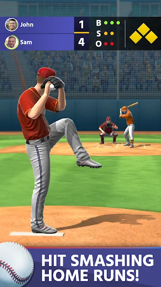 Baseball: Home Run Sports Game (Бейсбол)  [МОД Menu] Screenshot 2