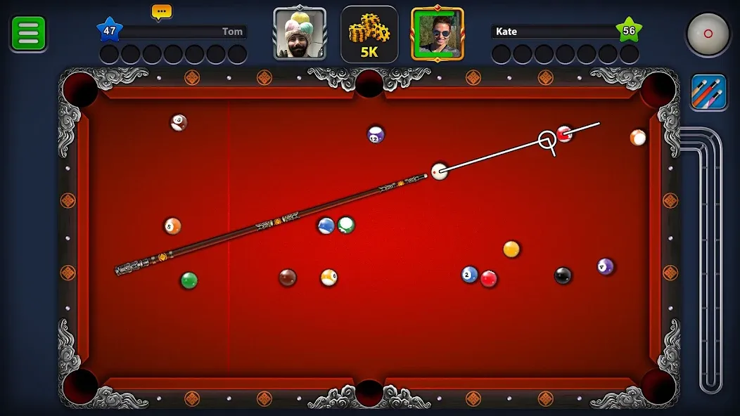 8 Ball Pool (Шаровый Бильярд)  [МОД Menu] Screenshot 2