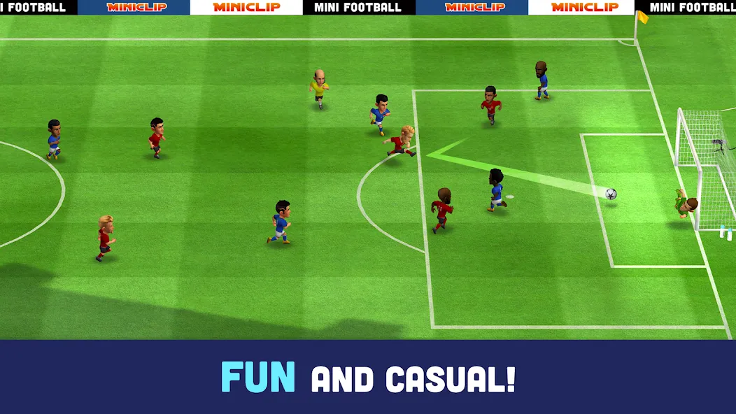 Mini Football - Mobile Soccer (Мини Футбол)  [МОД Mega Pack] Screenshot 2