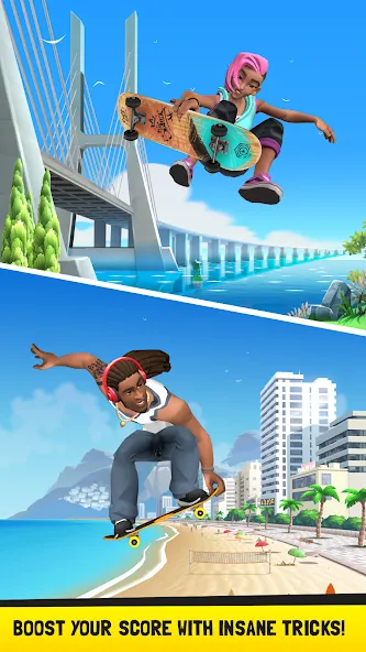 Flip Skater (Флип скейтер)  [МОД Unlimited Money] Screenshot 4