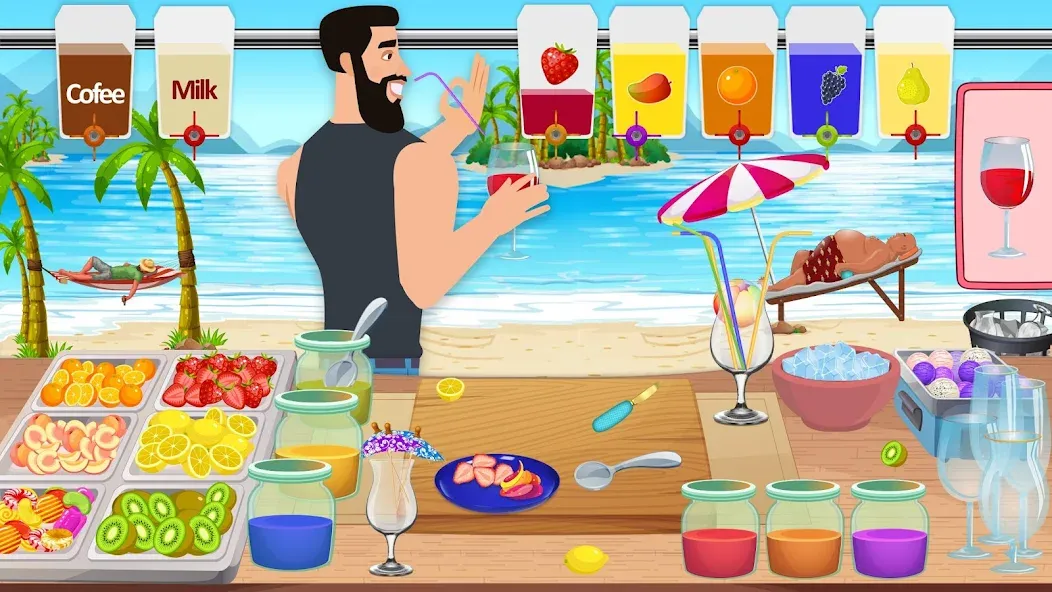 Boba cocktail:DIY recipe games  [МОД Unlimited Money] Screenshot 1