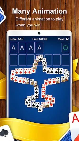 Solitaire Card Game (Солитер карточная игра)  [МОД Много денег] Screenshot 5