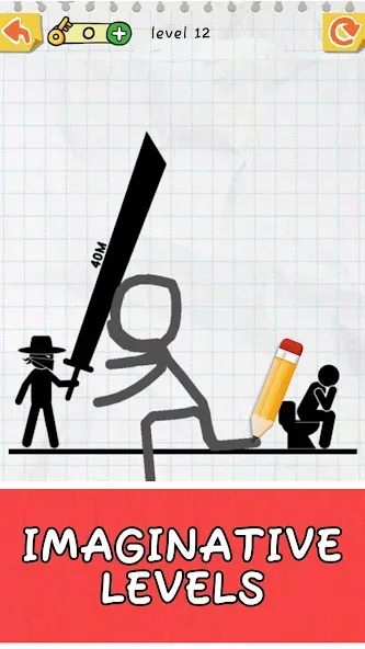 Draw 2 Save: Stickman Puzzle (Дроу 2 Сэйв)  [МОД Много монет] Screenshot 1