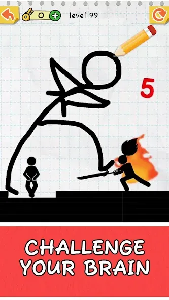 Draw 2 Save: Stickman Puzzle (Дроу 2 Сэйв)  [МОД Много монет] Screenshot 5