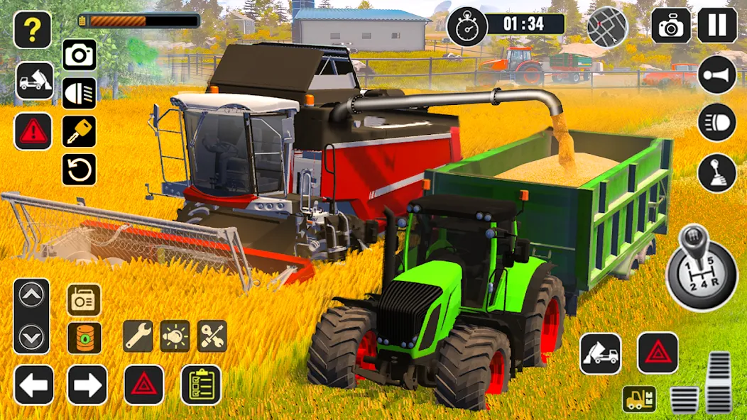 Tractor Farming Game Harvester  [МОД Unlimited Money] Screenshot 5