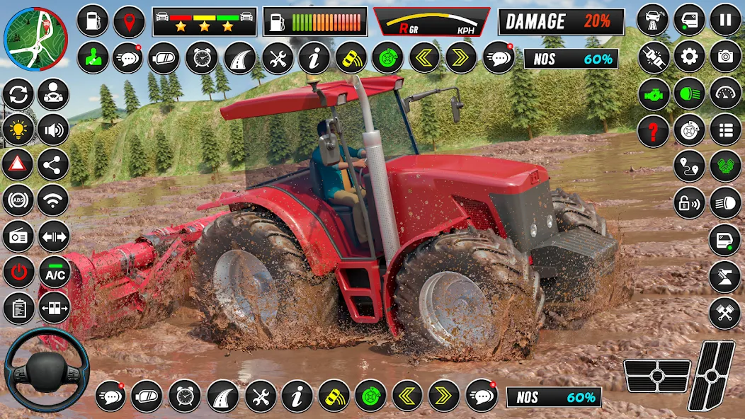 Indian Tractor Games Simulator  [МОД Все открыто] Screenshot 1