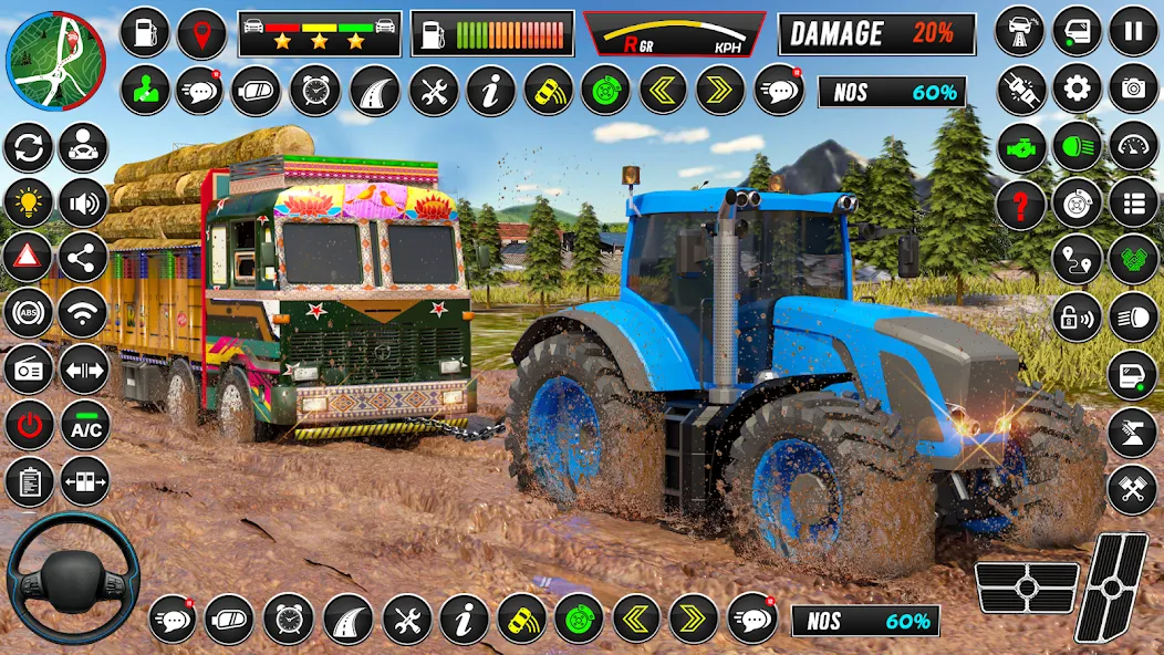 Indian Tractor Games Simulator  [МОД Все открыто] Screenshot 2