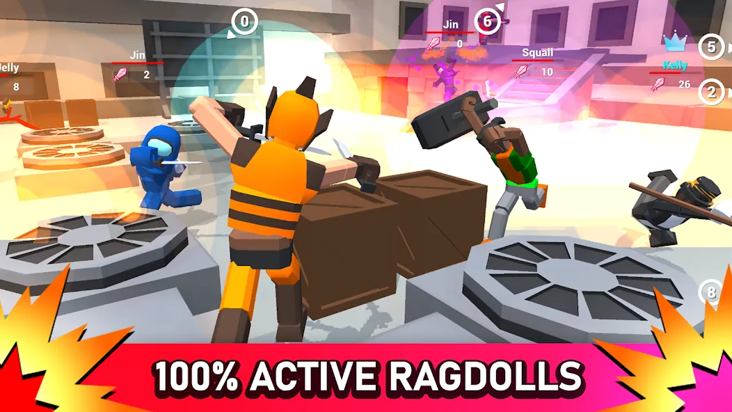 Smashgrounds.io: Ragdoll Arena  [МОД Много монет] Screenshot 1