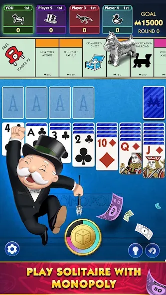 MONOPOLY Solitaire: Card Games (Монополия Солитер)  [МОД Unlimited Money] Screenshot 1